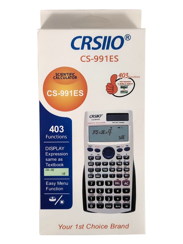 الة حاسبة علمية 991 es crsiio