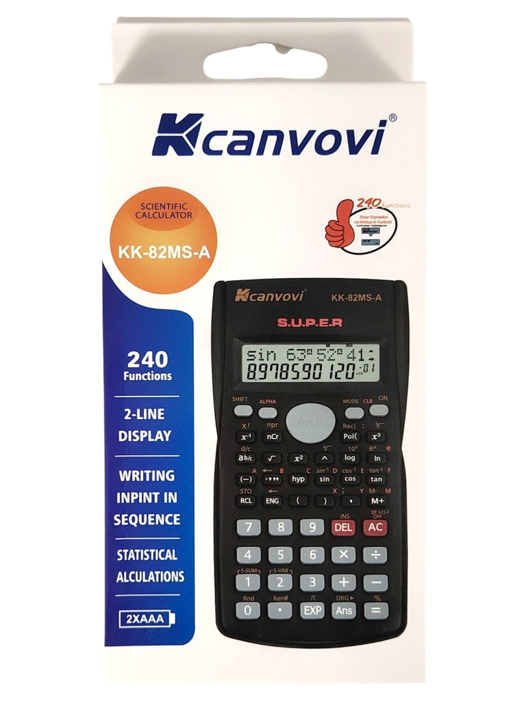 الة حاسبة علمية 82ms  canvovi