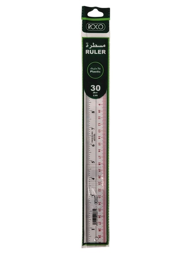 [RQ-10832] مسطره شفاف  30CM روكو